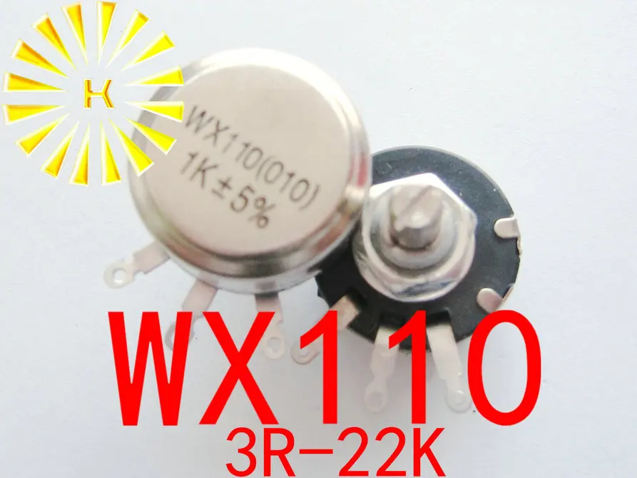 WX110 WX010 33R 47R 100R 150R 220R 330R 470R 560R 680R 1K 2K2 4K7 10K 22K 1W Single Wirewound Potentiometer Pot x 50PCS