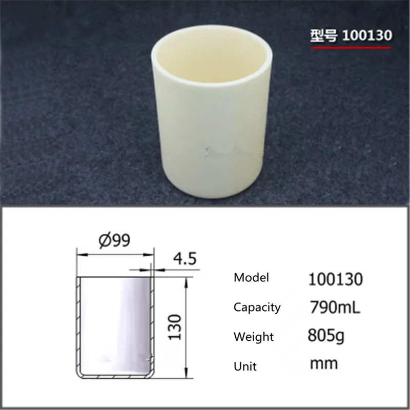 

99.5% Cylindrical corundum crucible/Alumina ceramic crucible/790ml/Temperature resistance 1600 degree / sintered ceramic crucibl