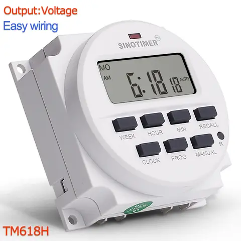 7-Day Digital Timer Switch TM618H SINOTIMER