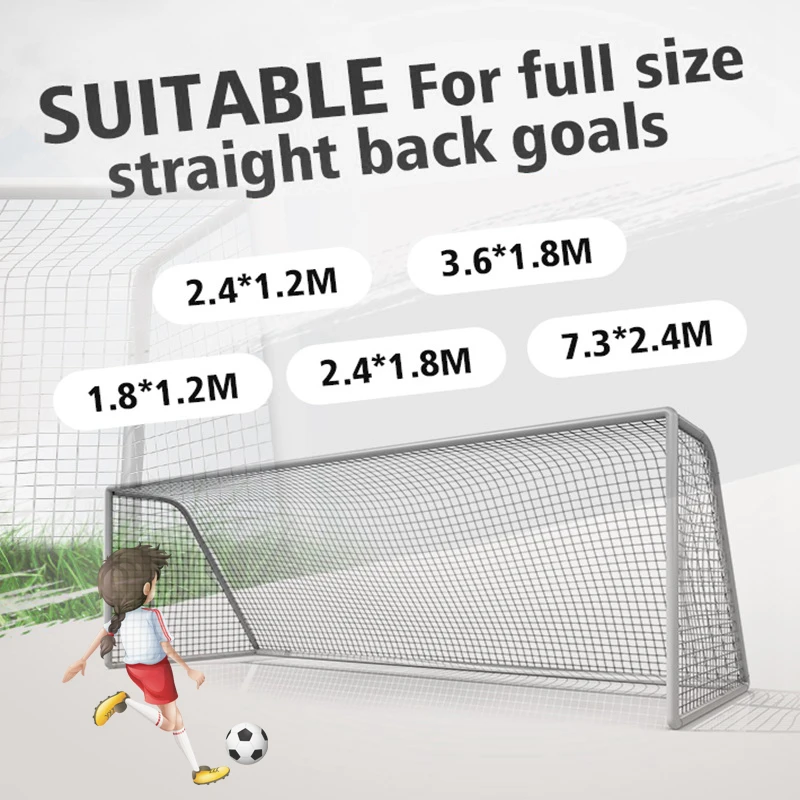 High Quality Soccer Goal Mesh Net Football Soccer Goal Post Net For Sports Training Match Replace Children Kid Gift