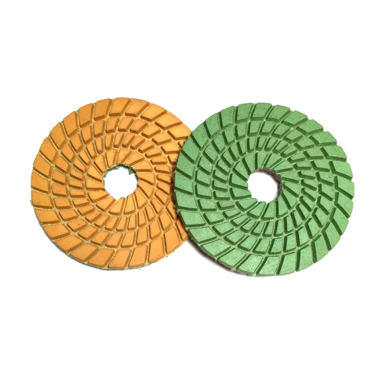 RIJILEI 10 Pieces/Lot 3Inch Flexible Diamond Polishing Pads 80mm Wet Grinding Disc For Grinite Marble Stone Concrete Floor 3DS2