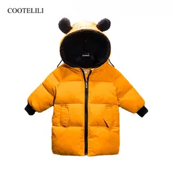 COOTELILI Winter Jackets For Girls Boys Winter Overalls For Girls Warm Coat Baby Boy Clothes Children Clothing 80-130cm