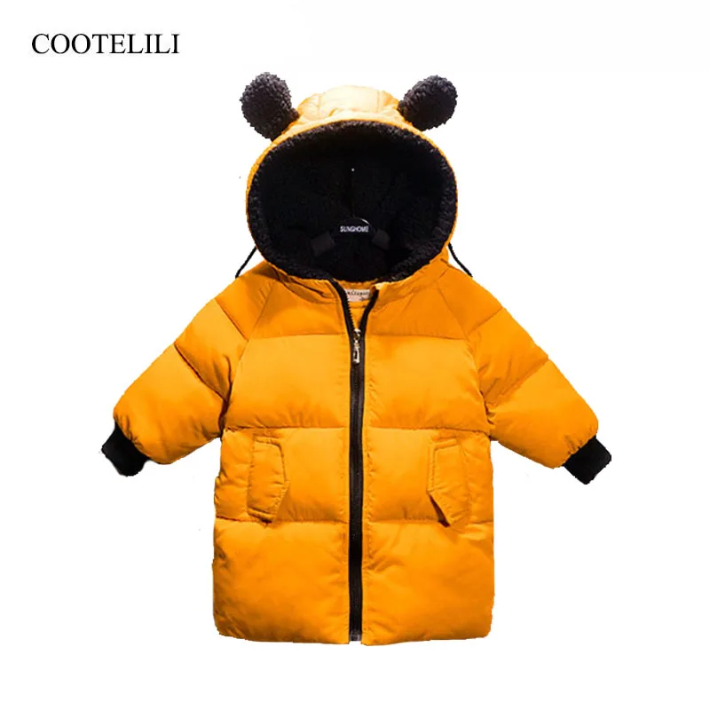 COOTELILI Winter Jackets For Girls Boys Winter Overalls For Girls Warm Coat Baby Boy Clothes Children Clothing 80-130cm