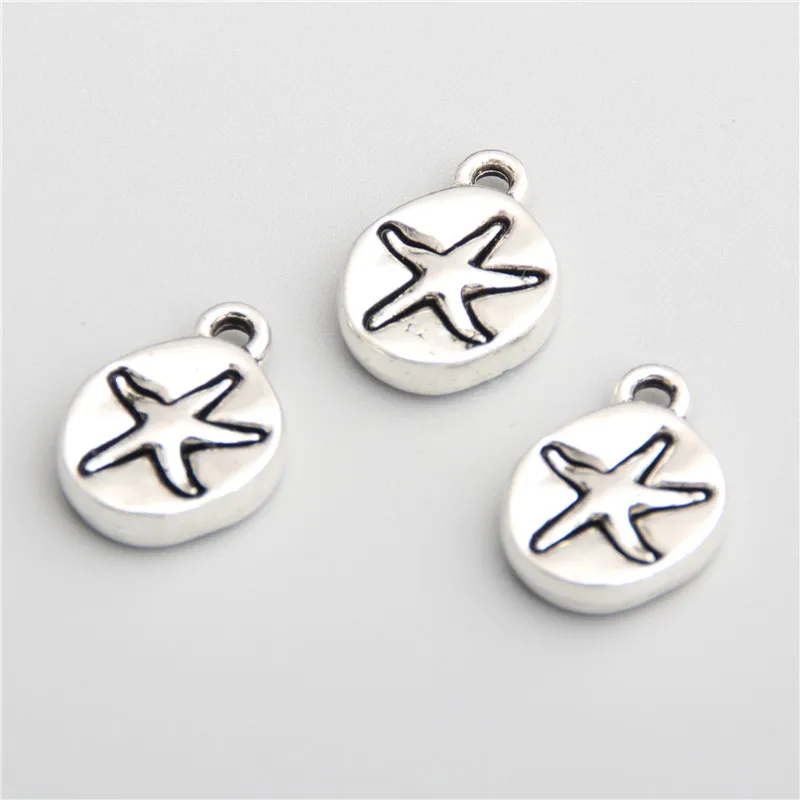 20pcs Starfish Charms  Tibetan Silver Color Metal Pendants Fit Diy Necklace Bracelet Charms For Jewelry Making A2755