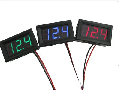 2 Wire 0.56 inch Mini DC4.5V-30V LED Panel Voltage Meter Digital LED Display Voltmeter Motorcycle Car