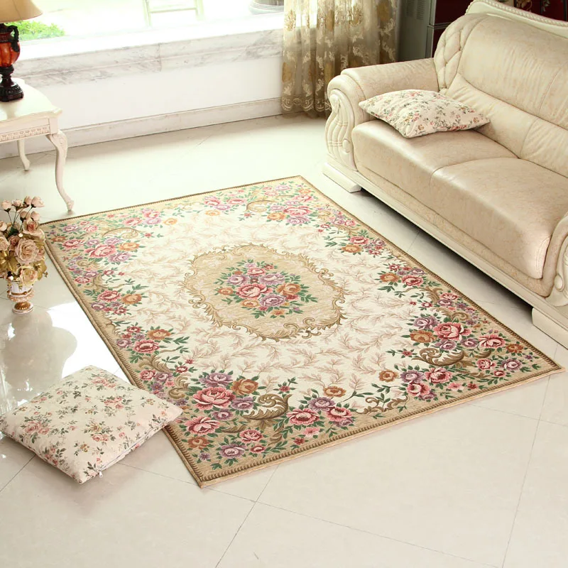 European Vintage Jacquard Non-slip Carpet Decoration kitchen mat kitchen carpets doormat show piece for home decoration tapis