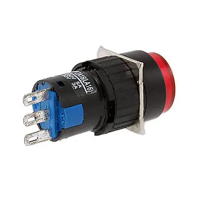 

Momentary AC 250V Lamp Push Switch Control w Red Cap