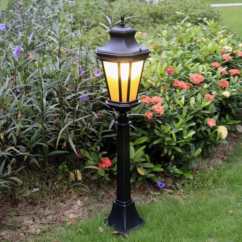 

HAWBOIRRY LED outdoor lawn stig installation garden villa park square retro street courtyard waterproof vertical street light