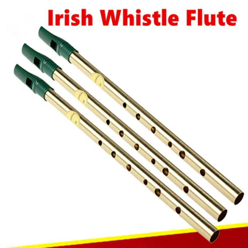 Irish Whistle Flute Feadog D&C Key Tin Penny  6 Holes Feadan Whistle Clarinet Flute Flauta Musical Instrument Dizi