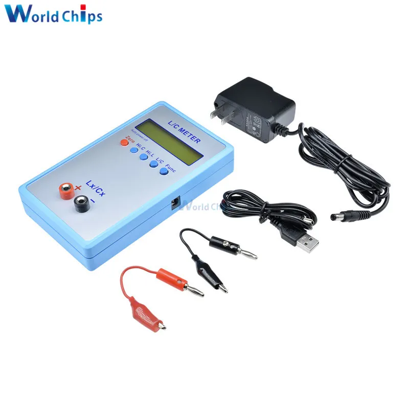 Handheld Capacitance Inductance L/C Meter LCR LC200A Multimeter Electric Bridge Yellow LCD Display Inductance Capacitance Meter