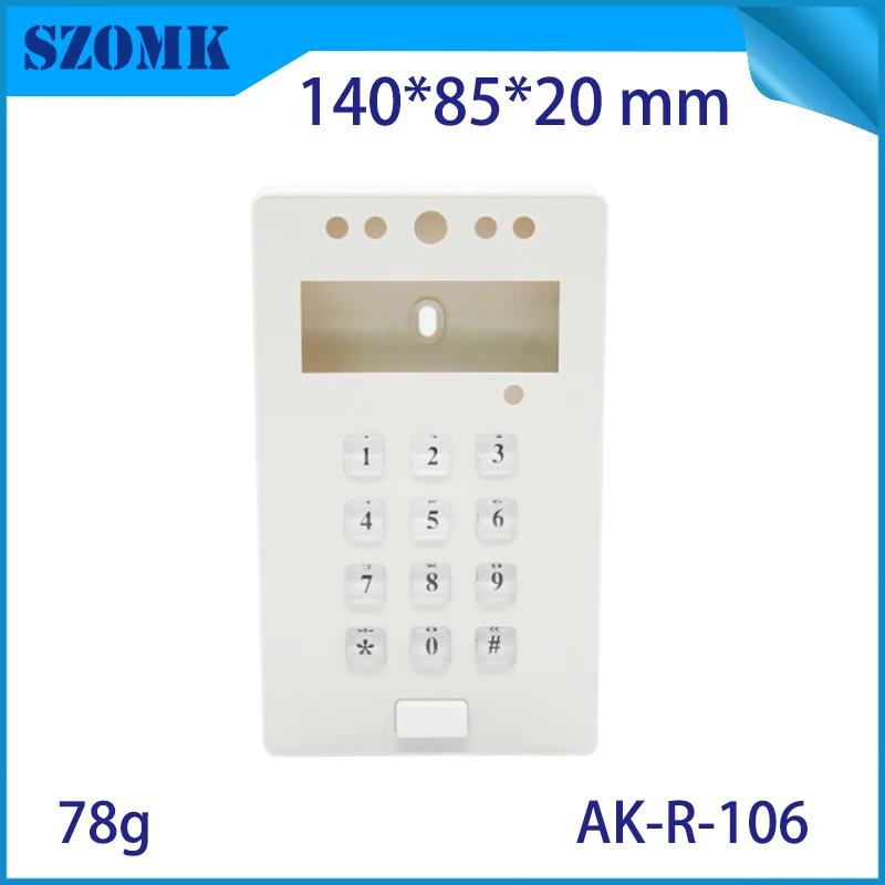 1 Piece 140*85*20mm new arrival plastic access control box with keypad szomk electronics plastic RFID PCB enclosure