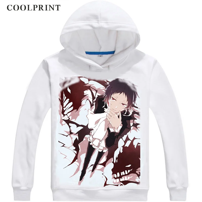 Coolprint Akutagawa Ryuunosuke Mens Hoodies Bungou Stray Dogs Literary Men Sweatshirt Streetwear Anime Hoodie Print Long Hooded