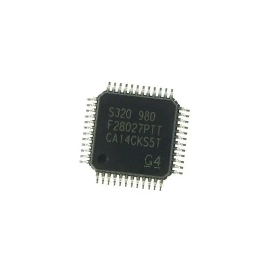 The original patch TMS320F28027PTT 320F28027 LQFP-48 microcontroller chip.