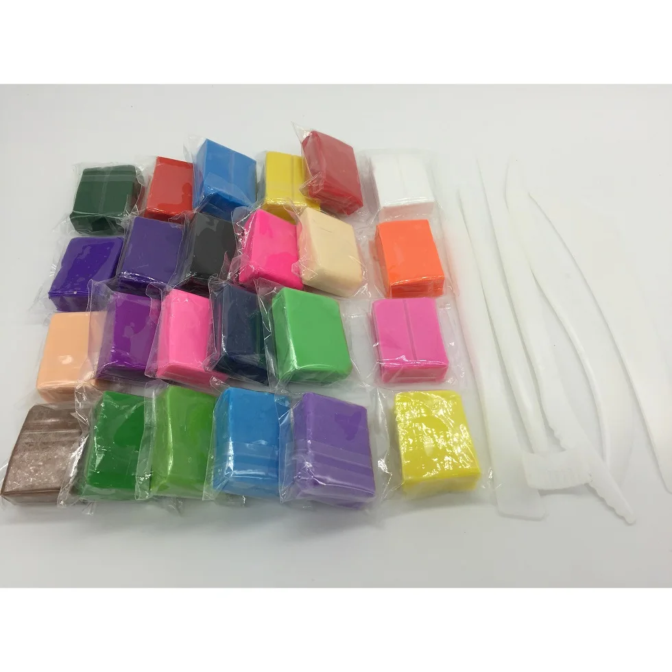 Linh hoạt bền nướng Polymer đất sét thủ công sở thích đất sét handmade chất liệu hiệu suất kết hợp an toàn thử đồ chơi trẻ em