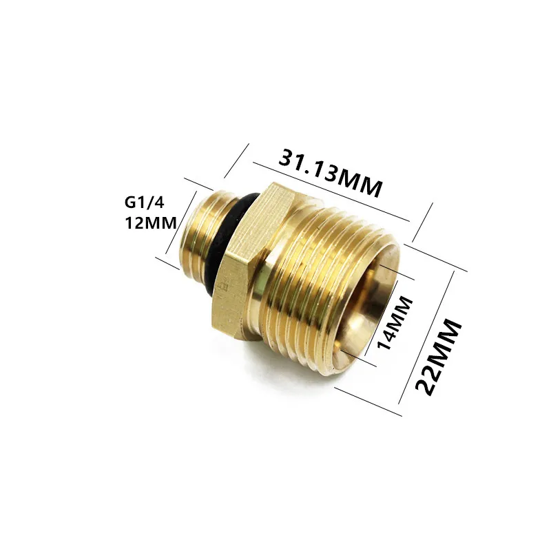 Nozzle Adaptor M22 Female For M22 M14 Male Wash Gun To Foamer Lance Generator & Jet Spear Connetor