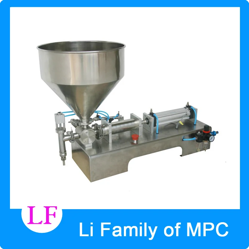 

10-200ML Pneumatic pasty food filling machine sticky pasty filler stainless SS304,hot sauce bottling equipment,beverage packer