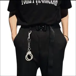 펑크 힙합 메탈 남자 여자 간단한 열쇠 고리 홀더 열쇠 고리 열쇠 고리 바지 체인 keyfob 자동차 액세서리 파티 선물 보석상