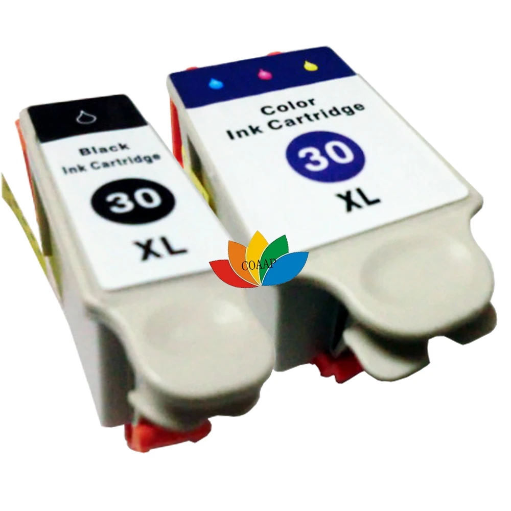 2 Compatible Ink Cartridges 30 XL Black & Colour for Kodak ESP C110 C310 C315 Printer