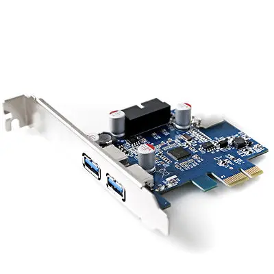 PCI Express USB 3.0 2 Ports Front Panel with 4-Pin & 20 Pin Control Card Adapter