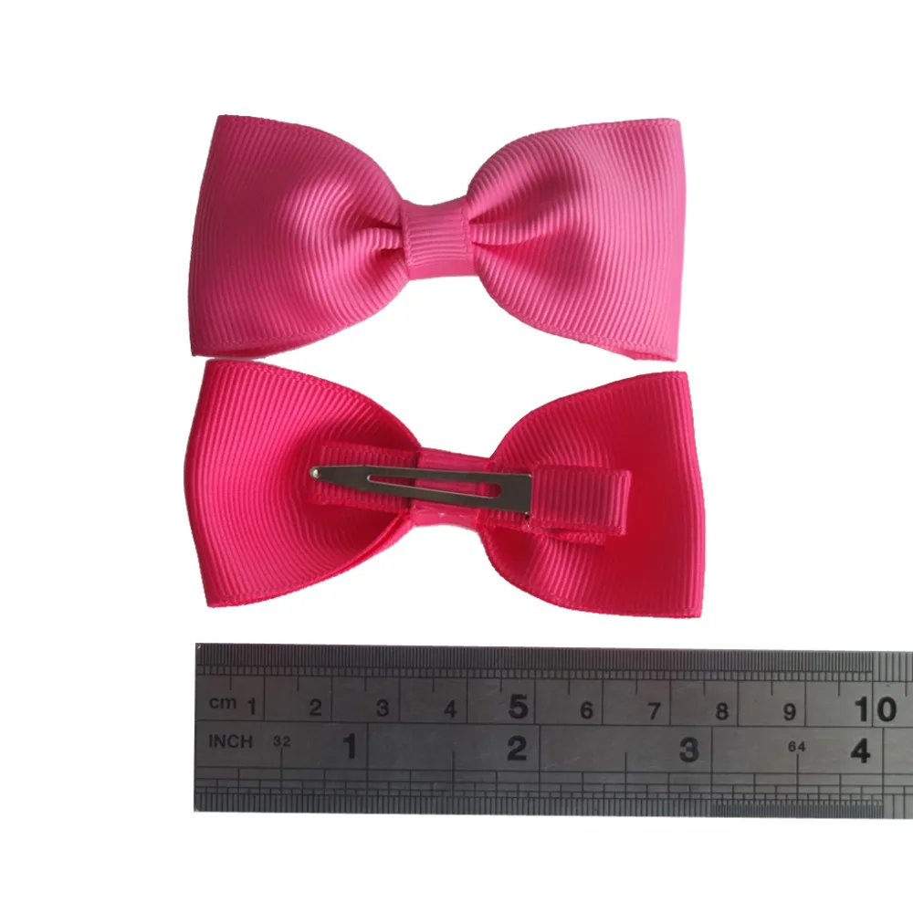 

2 pcs 3 Inch Hair bow Clips Classical bows Small hair bow Baby Girls hairbow Boutique Hairgrips Hair Barrette Accessory Headwear