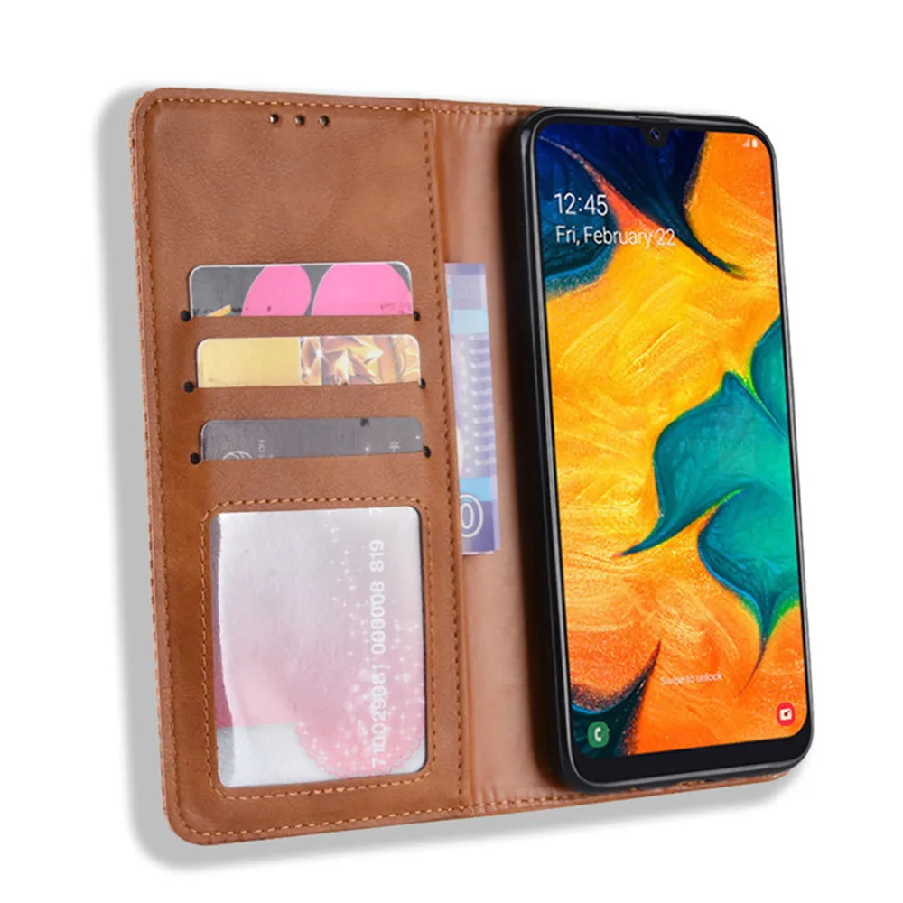 For Samsung Galaxy Wide 4 Case Luxury PU Leather Wallet Magnetic Adsorption Case For Samsung Wide4 A205S SM-A205S Phone Bags