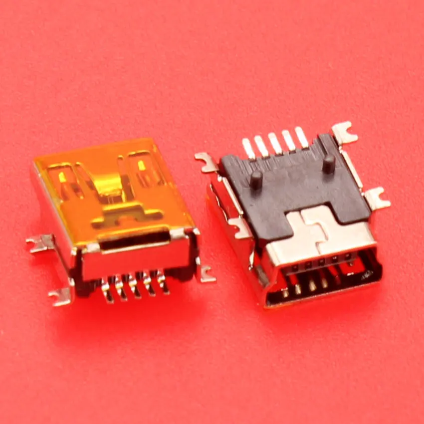 cltgxdd 5 pin Mini charging USB jack socket port connector V3 port for MP3 MP4 GPS etc 5Pin SMT long type 7.7X9.2X5.5MM - Detail 1