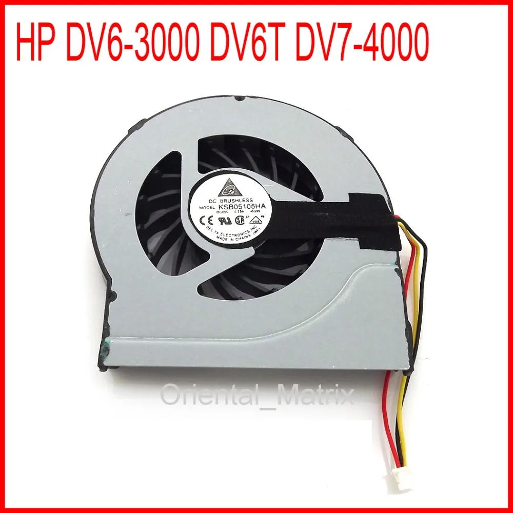 New KSB0505HA-9J99 631743-001 622029-001 DC5V 0.35A For HP DV6-3000 DV6T DV7-4000 Computer GPU Cooler Fan