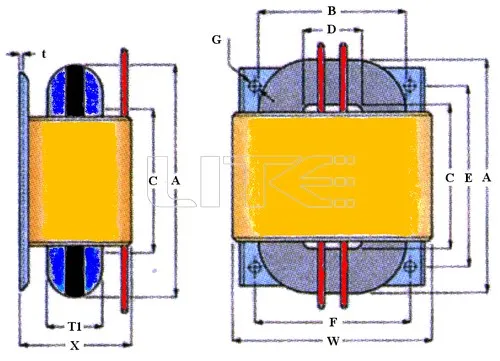 LITE high-end R80-04 115V/230V 100W (100VA) R-Core Transformer for preamp/DAC/headphone