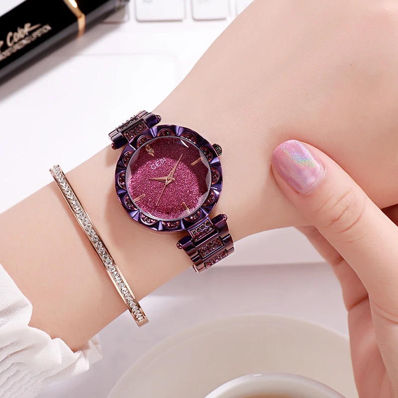 GEDI-ساعة نسائية فاخرة ، ساعة يد كوارتز ، تصميم عصري ، إبداعي ، غير رسمي ، سبيكة ، للنساء