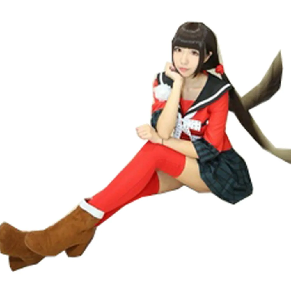 2019 New Danganronpa V3 Harukawa Maki Cosplay Costume Japanese Game Uniform Suit Outfit Clothes With Socks and Hair Accessory