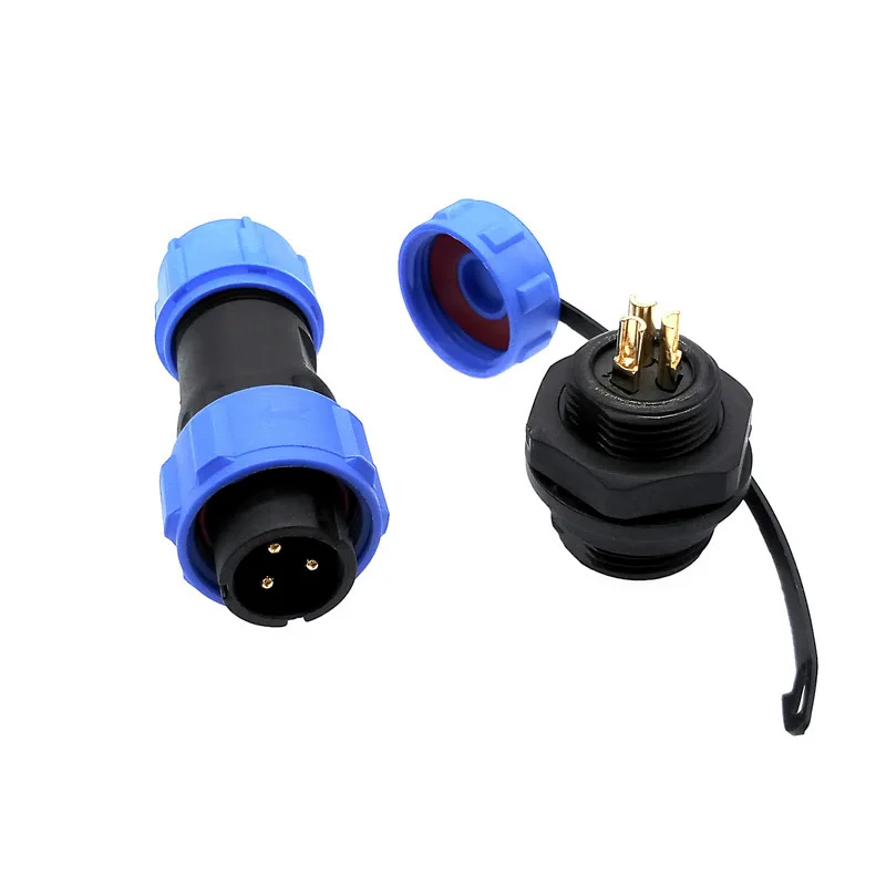 SP1310/1312 waterproof   connector plug and socket 2 3 4 5 7 9Pin IP68