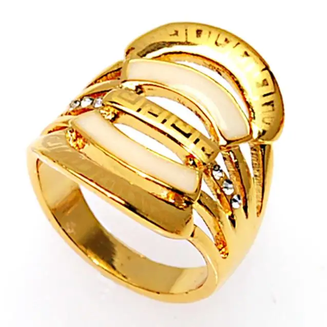 High Quality Plated Laser Engraving Rings Wholesale Price Fashion Rings