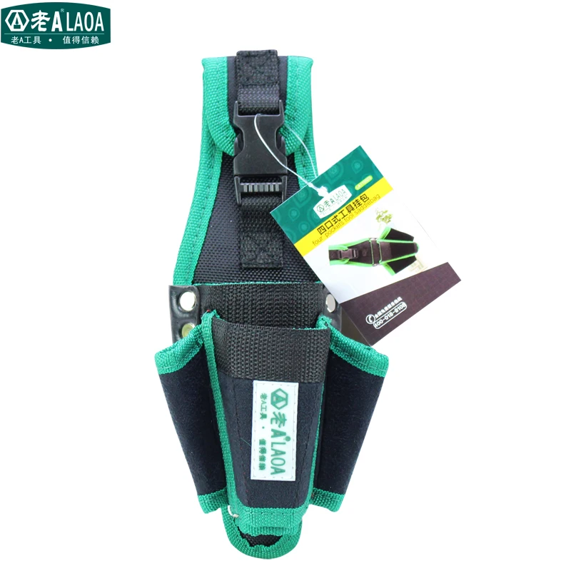 LAOA Multifunction Tool Bag 600D Double Layers Oxford Fabric Repair Waist Bags Tool Pockets