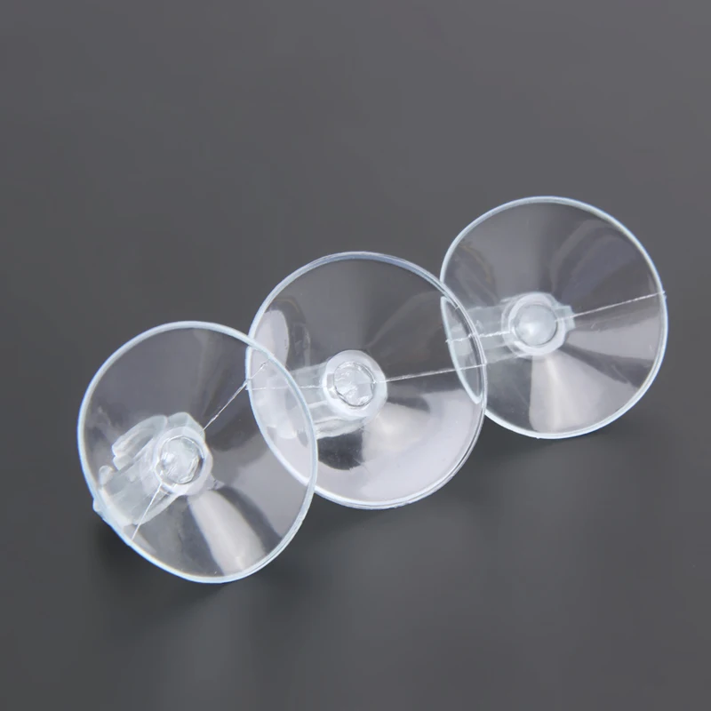 10 Chiếc Bể Cá Hút Ống Hút Cho 4 6Mm Không Đường Ống Ống Giữ Dây Trong Suốt Hút Cho Kính 2.5*2Cm