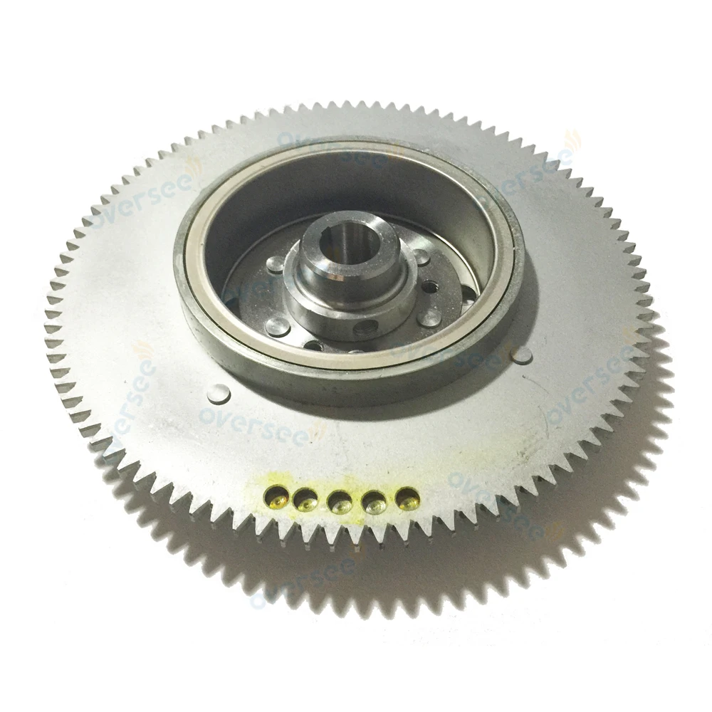 

61T-85550-10 Electrical Rotor Flywheel Replaces For Yamaha Outboard Motor 25HP 30HP 61N 69P 61T 2T Parsun 61T-85550