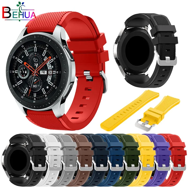 

Sport Silicone Strap for Samsung Galaxy Watch 46mm Band Replace wrist bracelet straps for Samsung Gear S3 Classic/ Frontier Band