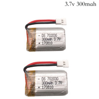 2pcs/lot 3.7V 300mAH Lipo Battery For E55 FQ777 FQ17W Hubsan H107 Syma X11C Udi U816 U830 RC helicopter 3.7V 300 mAH MX2.0 plug