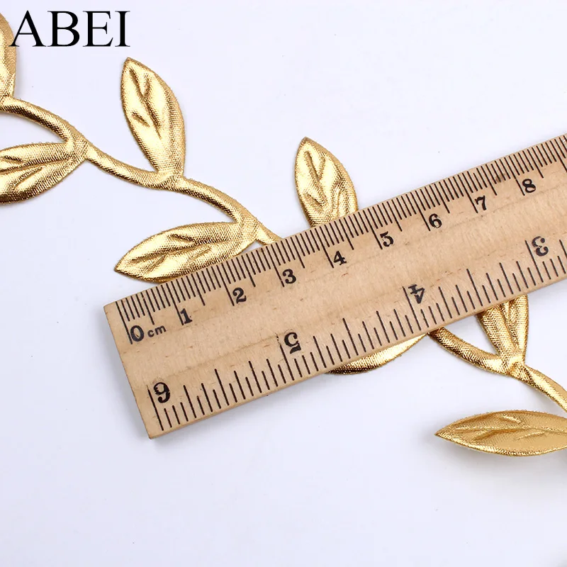 10Yards/lot Silk Leaves Vine Artificial Leaf Rattan DIY handicraft Gold Rope For Wedding Party Home Decoration Wreath Material