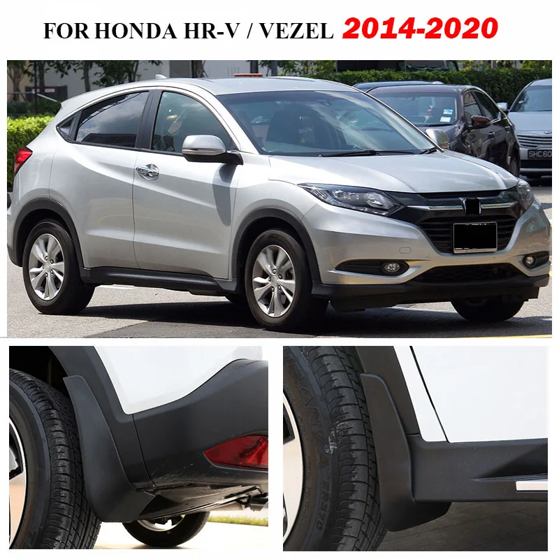 For HONDA HR-V HRV VEZEL 2014 - 2020 Set Mud Flaps Mudflaps Splash Guards Front Rear Mudguards Fender 2015 2016 2017 2018 2019