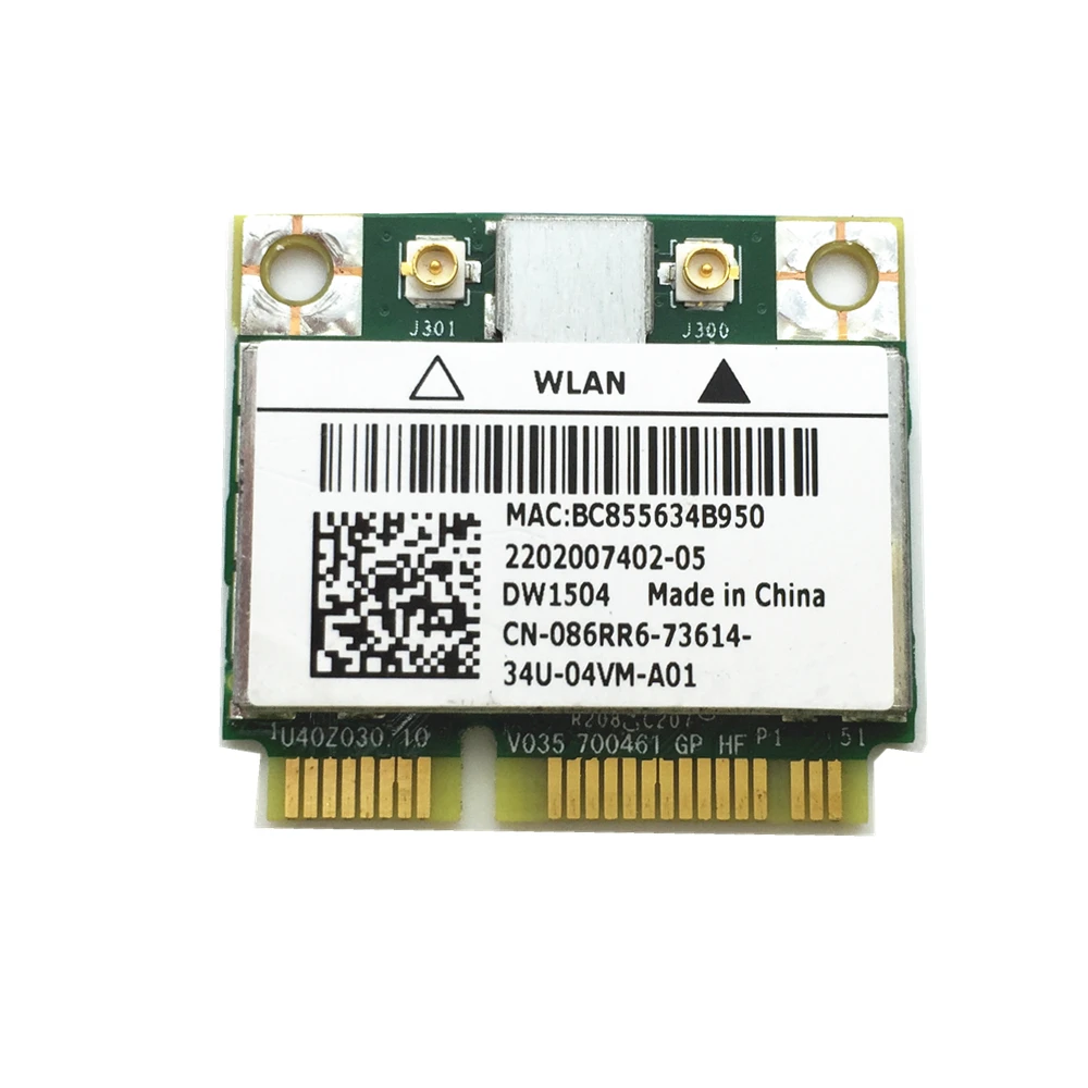 For E5530 E6330 E6430 E6230 Wireless 1504 DW1504 BCM94313HMG2L WiFi 802.11 b/g/n Half-Height MINI PCI-E Card