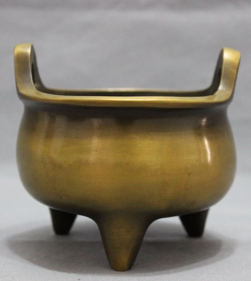 

Exquisite Pristine Ancient Chinese Old-style Brass Censer Incense Burner