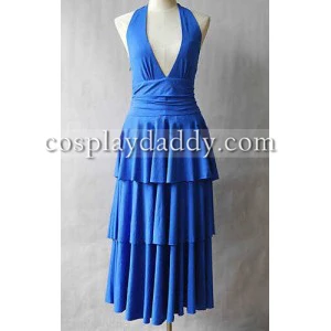 

Twilight Bella Swan Dance Party Blue Dress Cosplay Costume L005