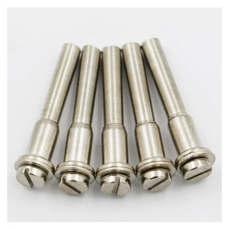 HOEN 5pcs 6mm High Speed Steel Mandrel Dremel Screw Mandrel Shank 6mm Cut-off Wheel Dremel For Dremel Rotary Tool