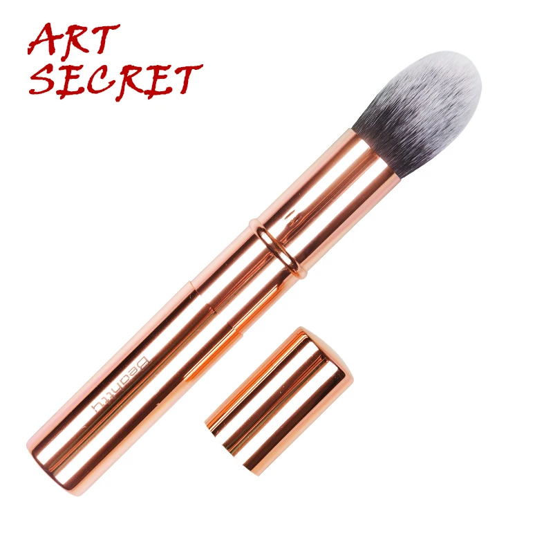 Artsecret Pro Blending Brush Retractable Tapered Highlighter Brush Duo Fiber Rose Gold Ferrule Makeup Brushes  Cosmetic Tools