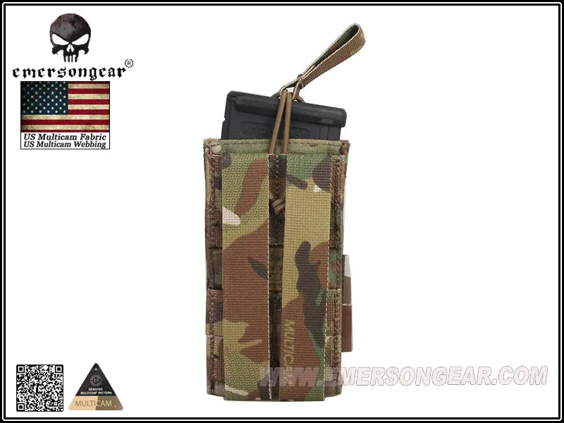 Emerson Tactical Magazine Pouch Military Combat 5.56 Pistol Single Open Top Mag Pouch EM6361