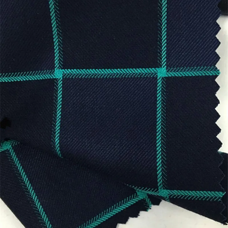 The spring and autumn Plaid Wool Suit Fabrics imported wholesale handmade DIY wide leg pants for men and women