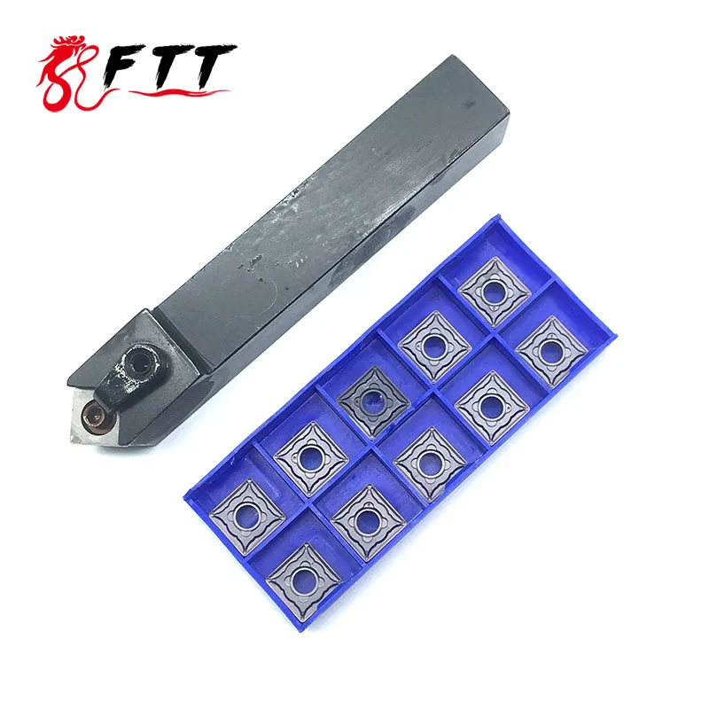 10pcs SNMG120404 HA Carbide insert SNMG120408 Blade Cutter with 1pc MSDNN2020K12 Holder CNC Lathe Turning Tool Set