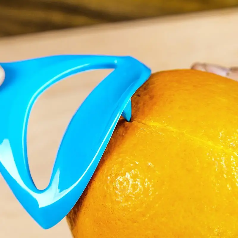 Multi-functional Plastic Orange Peel Candy Color Orange Lemon Peeler Kitchen Small Tool Portable Fruit Stripper Orange Device