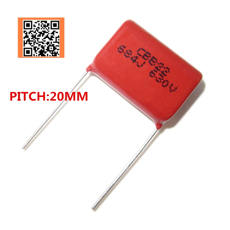 10pcs 630V 470NF 0.47UF 474J 680NF 0.68UF 684J 1UF 105J Pitch 20mm 5% DIP CBB Polypropylene film capacitor