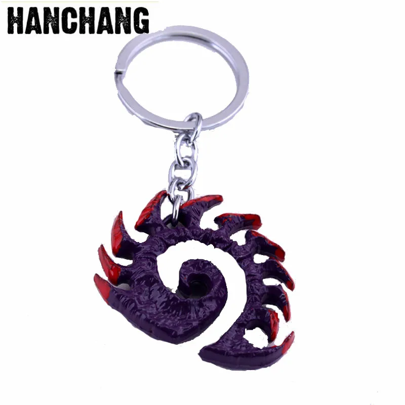 star craft II Terran Symbol Zerg Symbol & Wings Of Liberty Keychain Accessories  Ring Terran Keyring Key Holder Souvenir